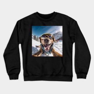 Selfie Dog Crewneck Sweatshirt